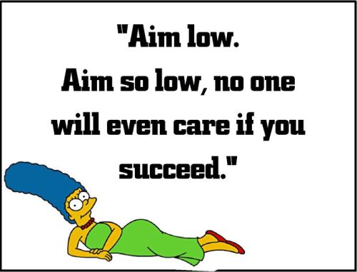 marge simpson aim low