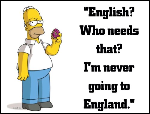homer simpson english