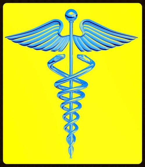 It may have roots in Greek Mythology, but the caduceus looks like a deadly contraption. Come on, a stick with a pair of intertwined snakes precariously draped around it as medical insignia? Totally not comforting.